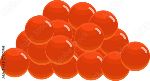 Red caviar Salmon fish