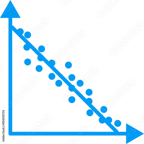 Moderate negative correlation
