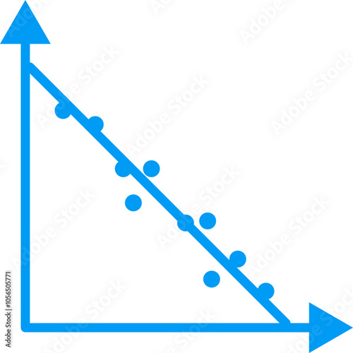 Moderate negative correlation