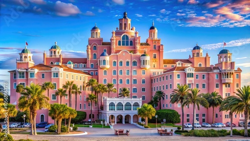 With its stunning architecture, the Historic Loews Don CeSar Hotel in St. Pete Beach, Florida, stands as a majestic  of luxury and historic allure.