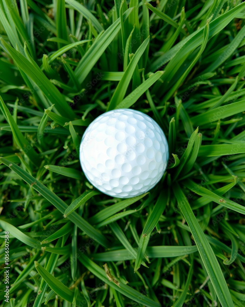 golf ball on green grass