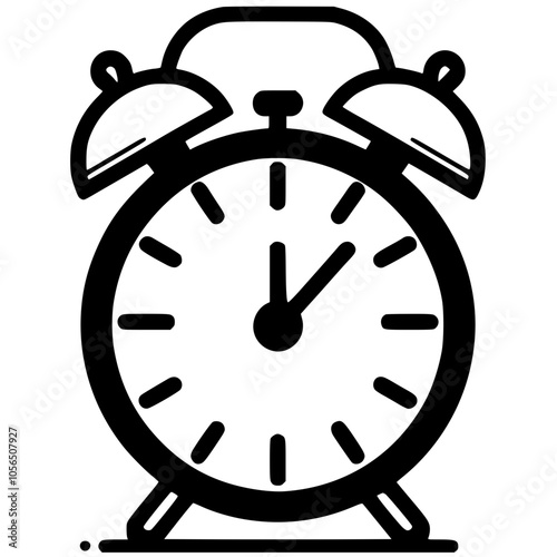 Alarm clock silhouette