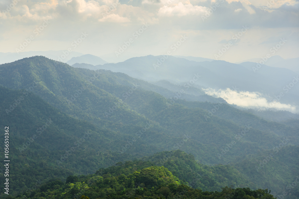 Fototapeta premium Viewpoint at Phu Soi Dao, Phu Soi Dao National Park, Uttaradit, Thailand