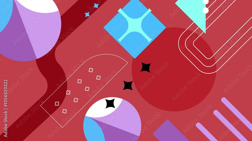 modern colorful geometric abstract animation with modern design elements seamless 4k video background motion pop art design modern colorful geometric abstract animation with modern design elements seamless 4k video background motion pop art design
