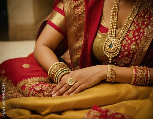 woman in traditional Indian costume