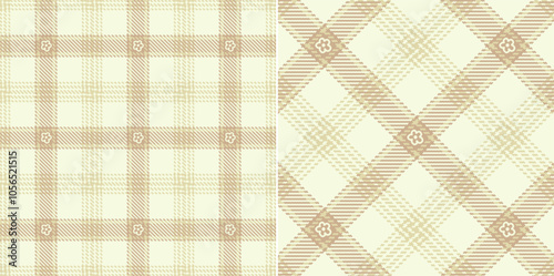 Vector checkered pattern. Tartan, textured seamless twill for flannel shirts, duvet covers, other autumn winter textile mills. Vector Format