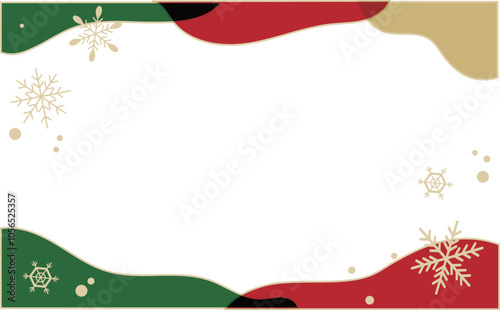 クリスマスの背景フレーム素材