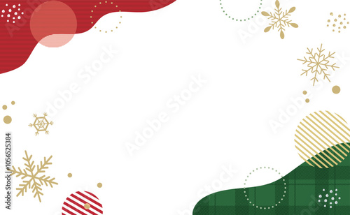 クリスマスの背景フレーム素材