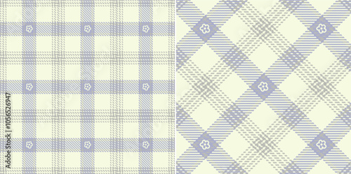 Vector checkered pattern. Tartan, textured seamless twill for flannel shirts, duvet covers, other autumn winter textile mills. Vector Format