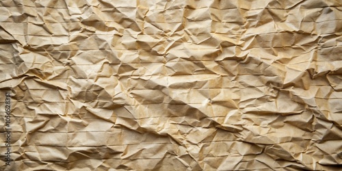 Crumpled paper texture with scattered creases and folds, resembling worn-out notebook pages, crumpled paper, worn paper