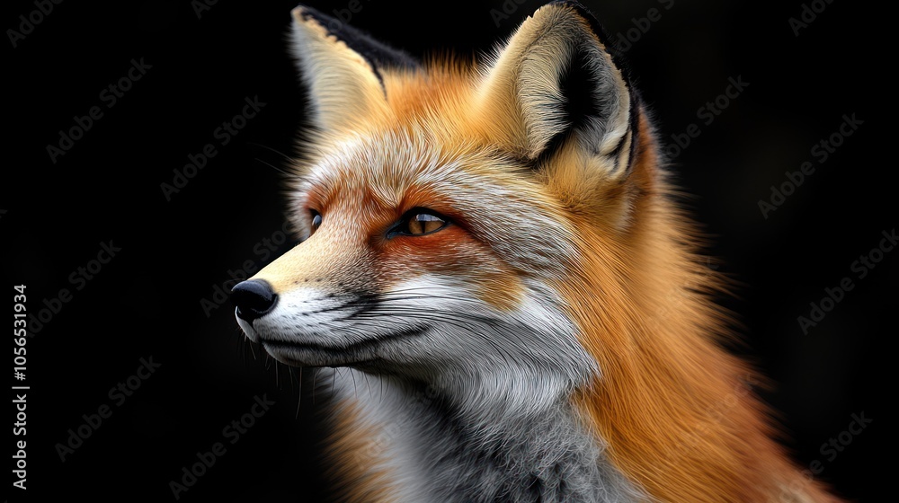 A detailed portrait of a fox with vibrant fur and expressive eyes. A detailed portrait of a fox with vibrant fur and expressive eyes.