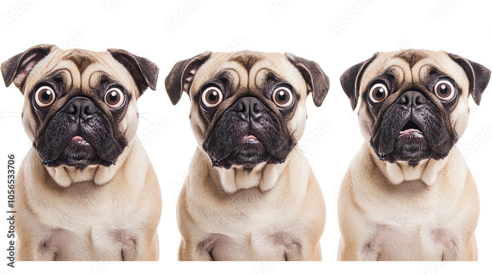 Funny Close-Up Portraits of Surprised Dogs With Huge Eyes Generative AI Funny Close-Up Portraits of Surprised Dogs With Huge Eyes Generative AI