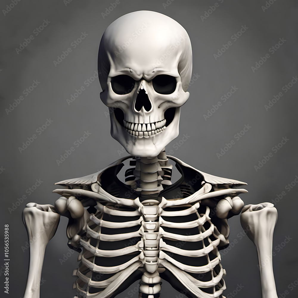 Skeleton Head and Torso Art Skeleton Head and Torso Art