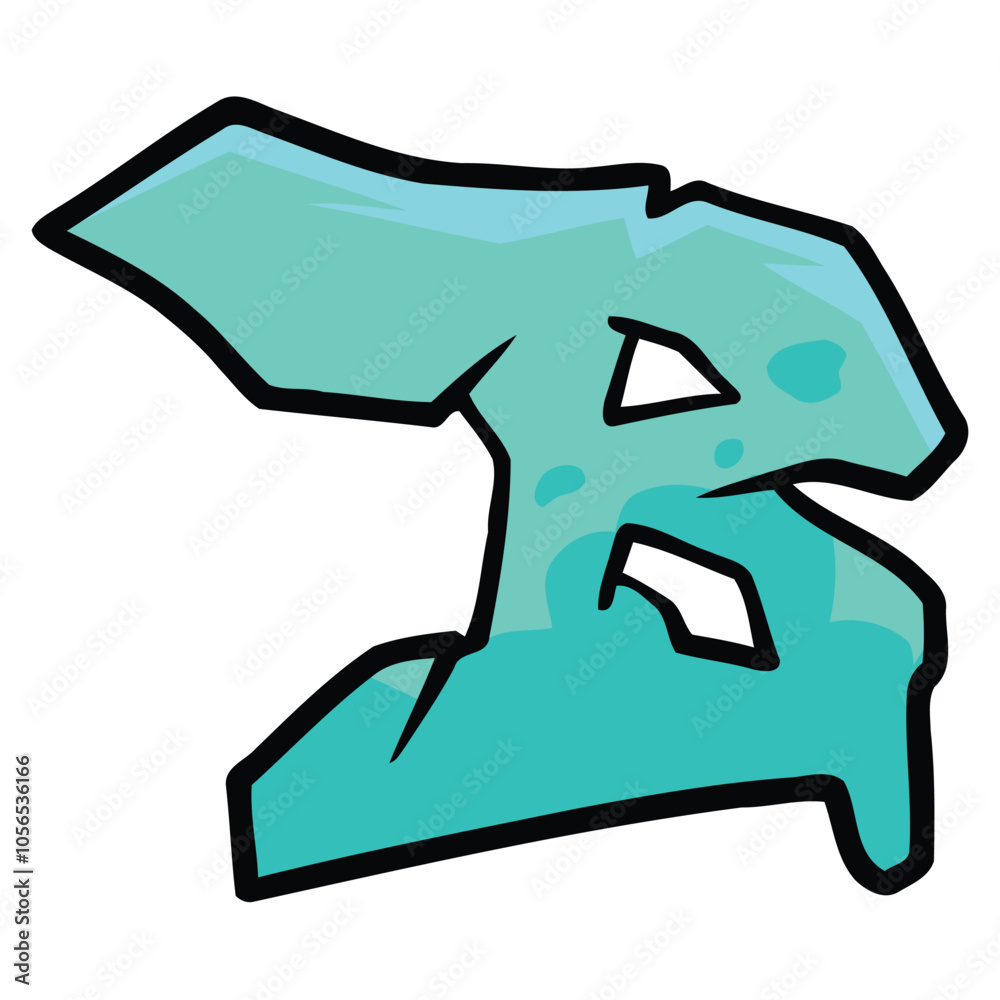 B Graffiti Font Street. Font Hip-hop Typography B Graffiti Font Street. Font Hip-hop Typography