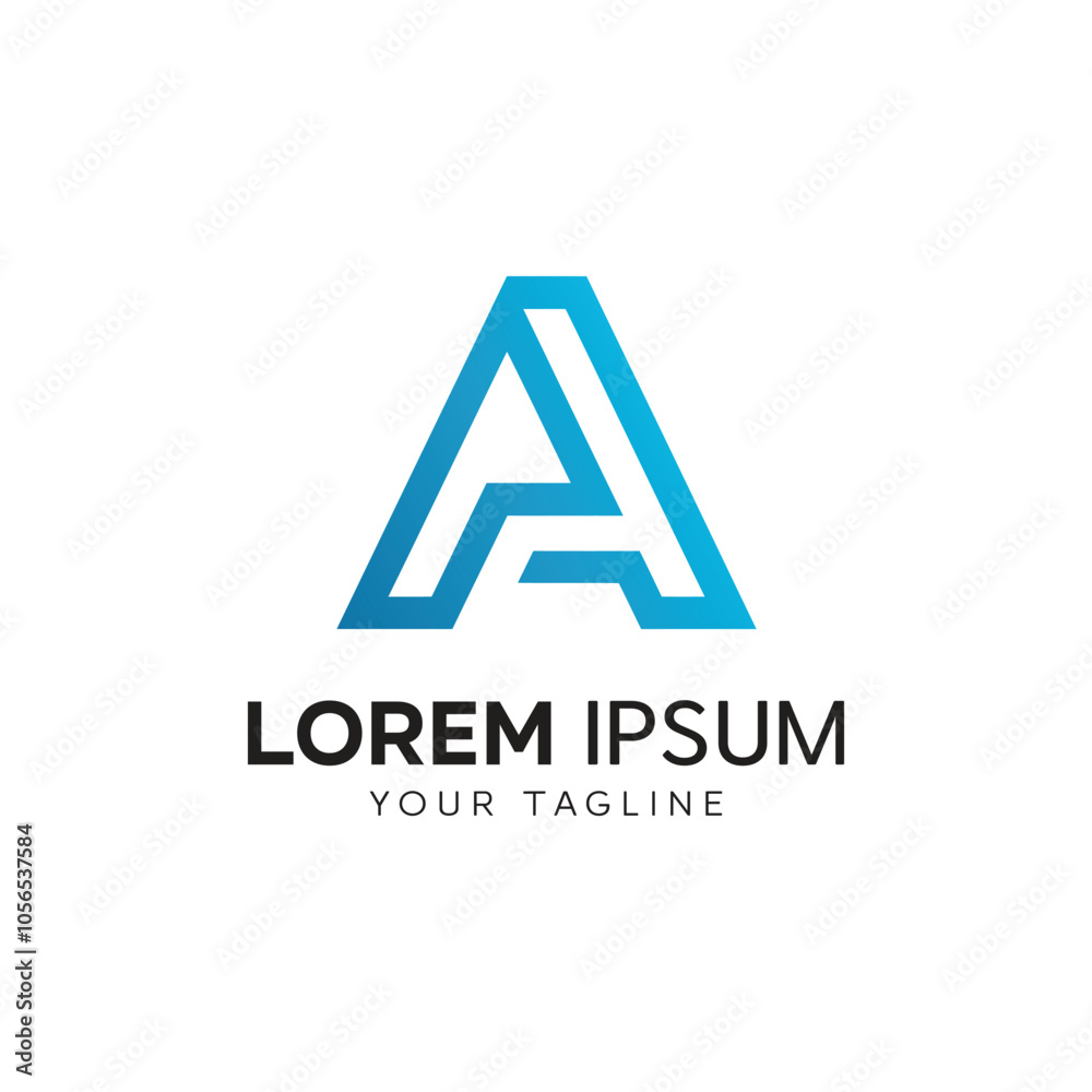 Letter A logo design vector template, design for brand identity, Modern Design with gradient color Letter A logo design vector template, design for brand identity, Modern Design with gradient color