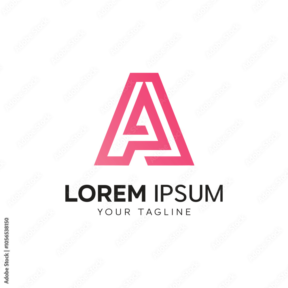 Letter A logo design vector template, design for brand identity, Modern Design with gradient color Letter A logo design vector template, design for brand identity, Modern Design with gradient color