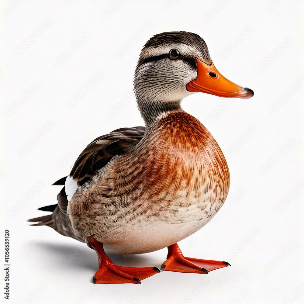 mallard duck isolated on white background mallard duck isolated on white background