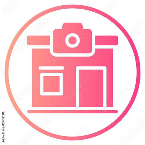 photo booth gradient icon
