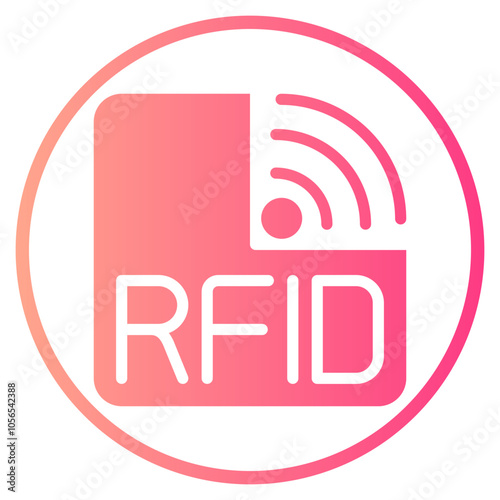rfid gradient icon