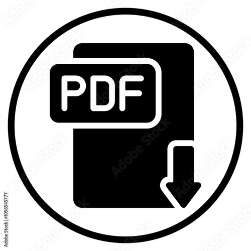 pdf glyph icon