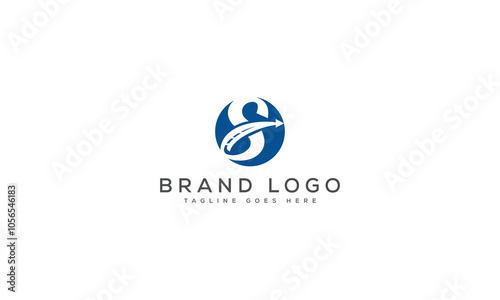 S logo design vector template design for brand.