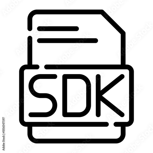 sdk line icon photo