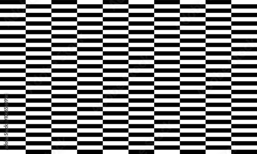 black and white fabric, Two tone black strip and Checkerboard repeat pattern, replete image, design for fabric design printing or background or print structure