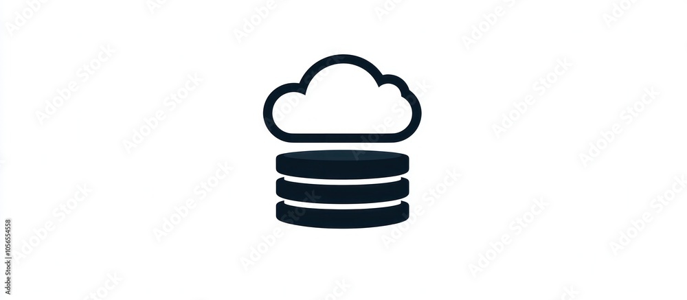 Glyph icon for a data center, representing modern cloud storage infrastructure. Glyph icon for a data center, representing modern cloud storage infrastructure.