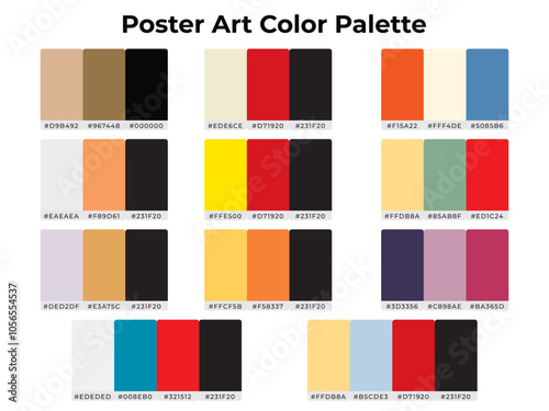 Poster Art Color Palette Collections