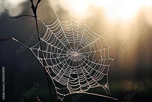 a delicate almost invisible web like structure photo