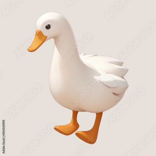 goose duck cartoon illustration