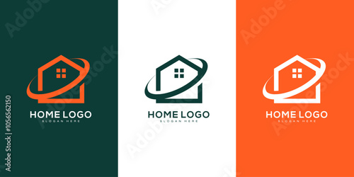 home Logo Design Template vector