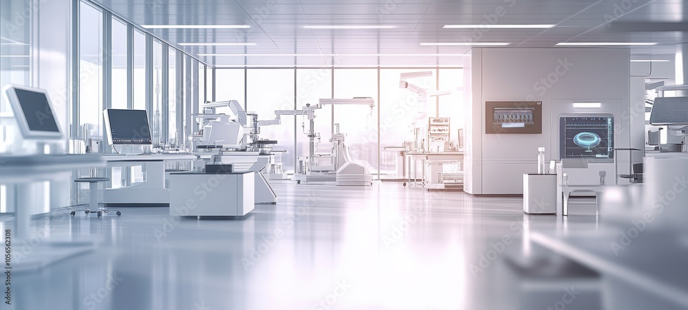 Modern Lab Interior. Modern Lab Interior.