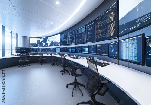 Modern Control Room.