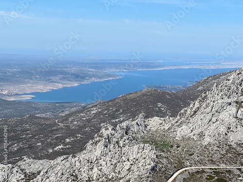 View of the Dalmatian part of the Adriatic Sea from southern Velebit (Velebit Nature Park, Croatia) - Blick auf den dalmatinischen Teil der Adria vom südlichen Velebit (Naturpark Velebit, Kroatien)