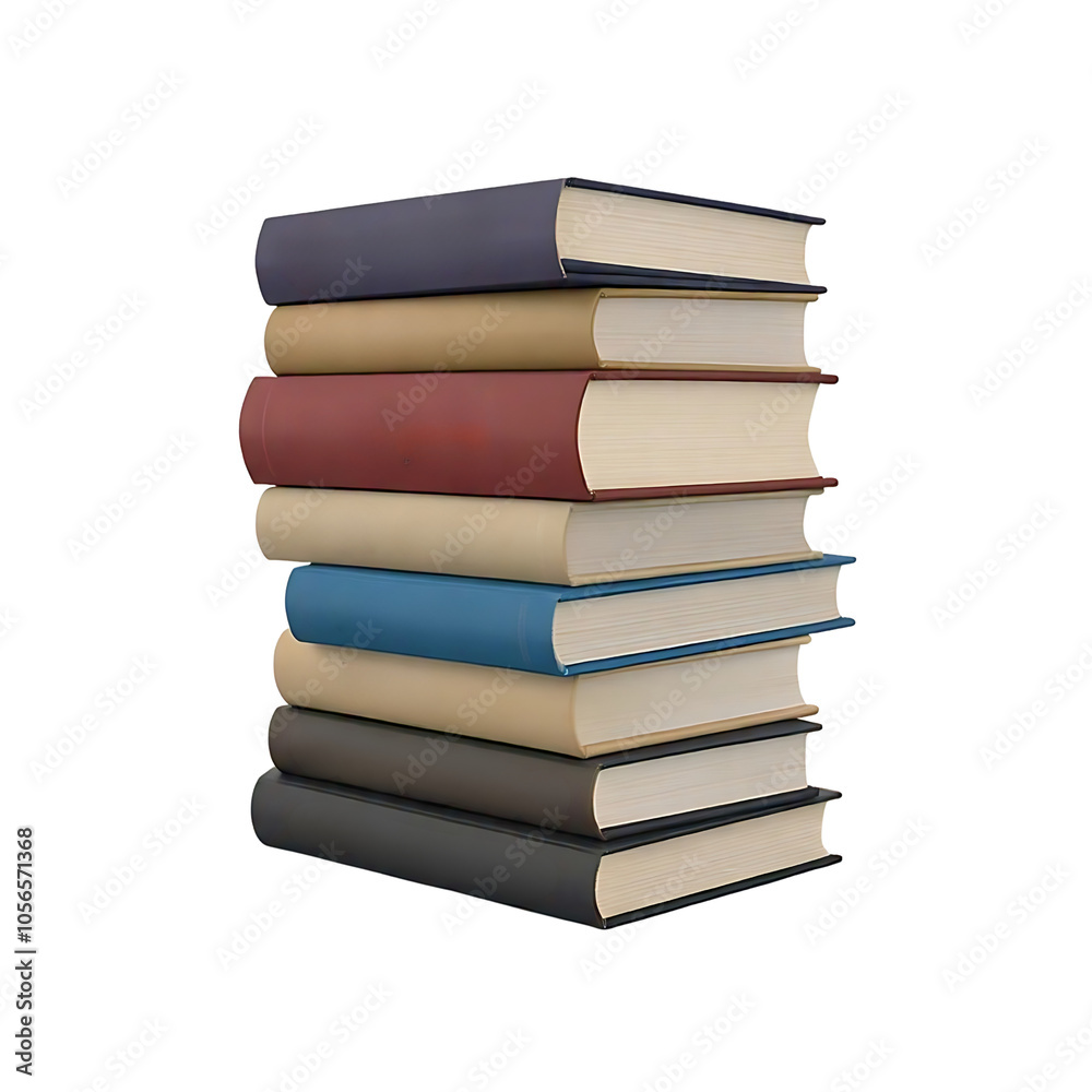 stack of books isolated on transparent background stack of books isolated on transparent background