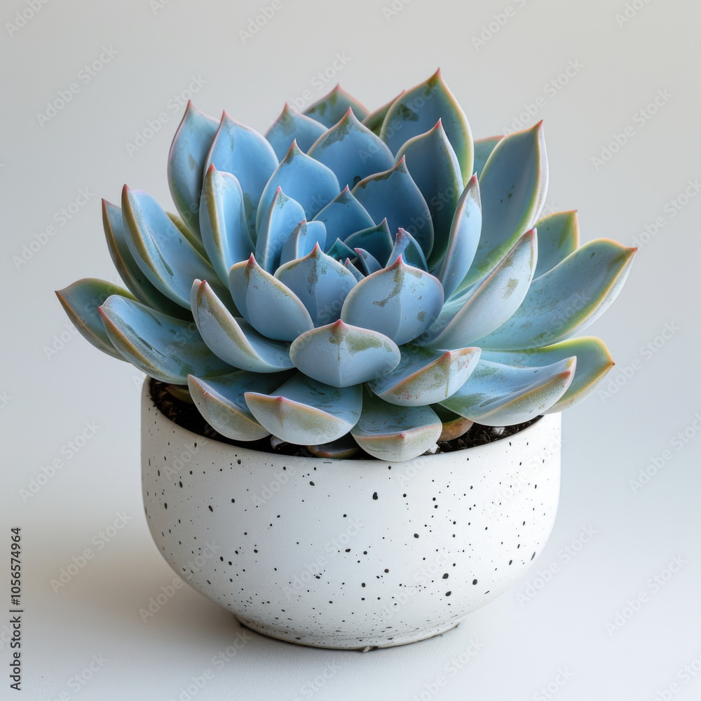Succulent in Pot isolated on white background. Succulent in Pot isolated on white background.