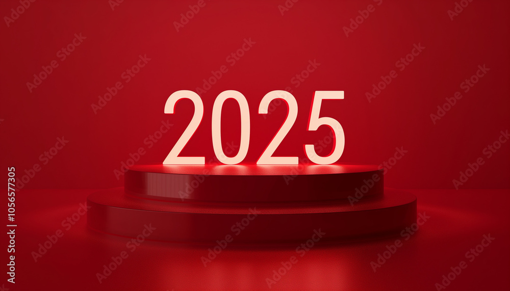 2025 New Years Eve Red Background Celebration 2025 New Years Eve Red Background Celebration
