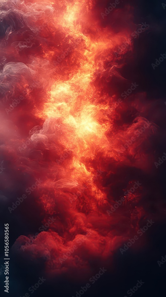 abstract fiery red sky filled with swirling smoke and flame effects creating an intense bold background perfect for banners exuding a sense of power and heat abstract fiery red sky filled with swirling smoke and flame effects creating an intense bold background perfect for banners exuding a sense of power and heat