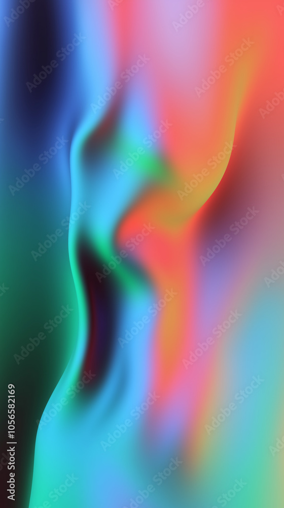 Abstract holographic texture featuring iridescent rainbow stains in a color field style.
Abstract holographic texture featuring iridescent rainbow stains in a color field style.