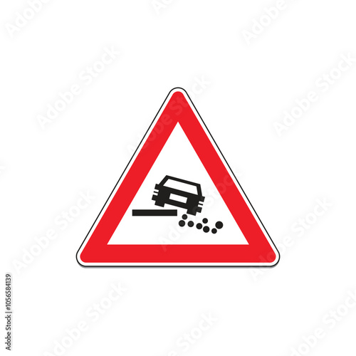 Road Sign Pedestrian Crossing icon. Silhouette style. Vector icon.