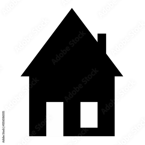 vector illustration of a house with clean lines and minimal detail