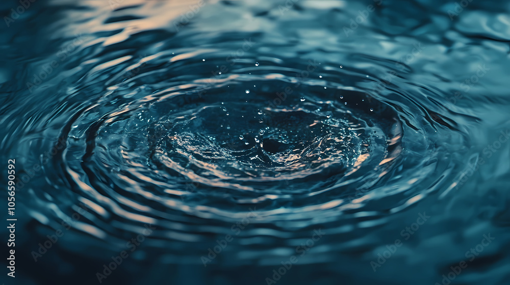 Captivating splash of water droplets creating dynamic ripples, showcasing the beauty and fluidity of nature's element. Water Droplet Effect. Illustration Captivating splash of water droplets creating dynamic ripples, showcasing the beauty and fluidity of nature's element. Water Droplet Effect. Illustration