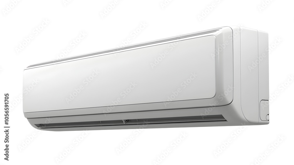 Minimalist White Split Air Conditioning Unit Mounted on Wall for Simple Home Cooling Minimalist White Split Air Conditioning Unit Mounted on Wall for Simple Home Cooling