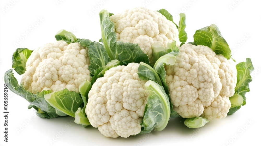 Cauliflower on a white background Cauliflower on a white background