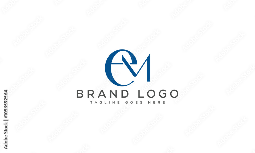 EM logo design vector template design for brand. EM logo design vector template design for brand.