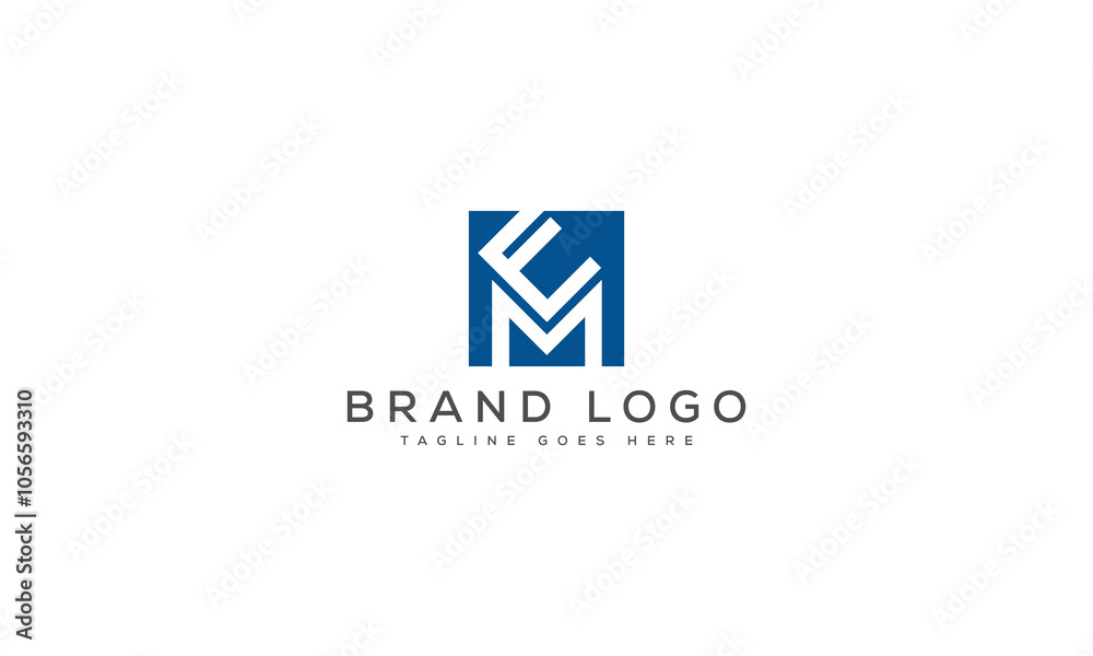 EM logo design vector template design for brand. EM logo design vector template design for brand.