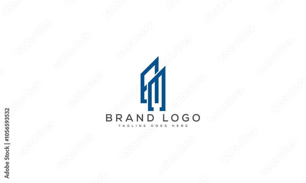EM logo design vector template design for brand. EM logo design vector template design for brand.