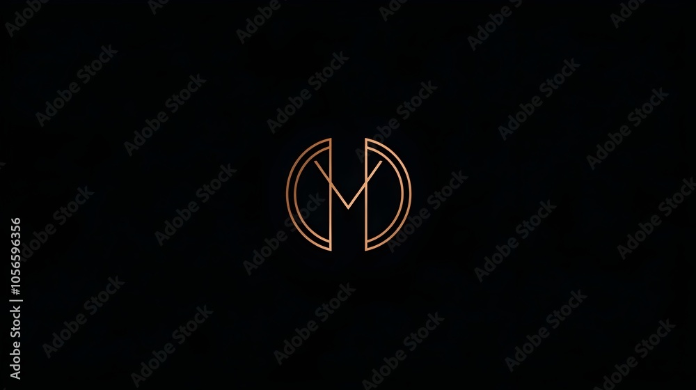 Minimalist Monogram with Elegant Line Style Brand Identity Minimalist Monogram with Elegant Line Style Brand Identity