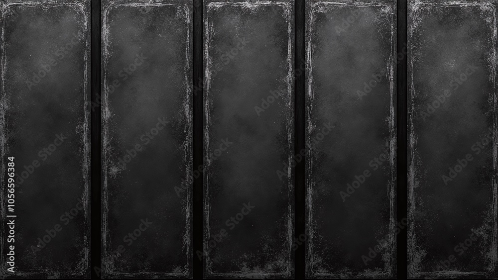 Naklejka premium Five distressed black panels on digital artwork